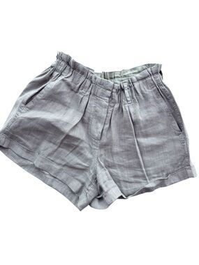 Rails Monty Paperbag Waist Shorts Linen Flat Front Shorts, Size Small, Casual